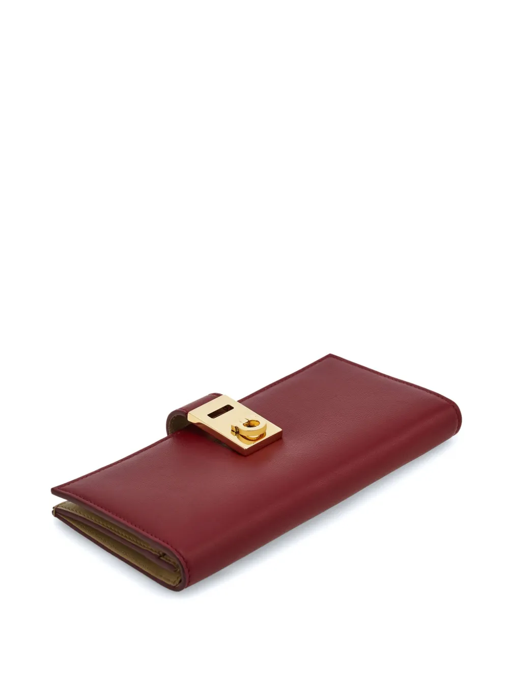 Ferragamo Hug Continental Wallet In Red