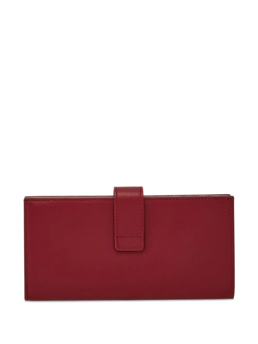 Ferragamo Hug Continental Wallet In Red