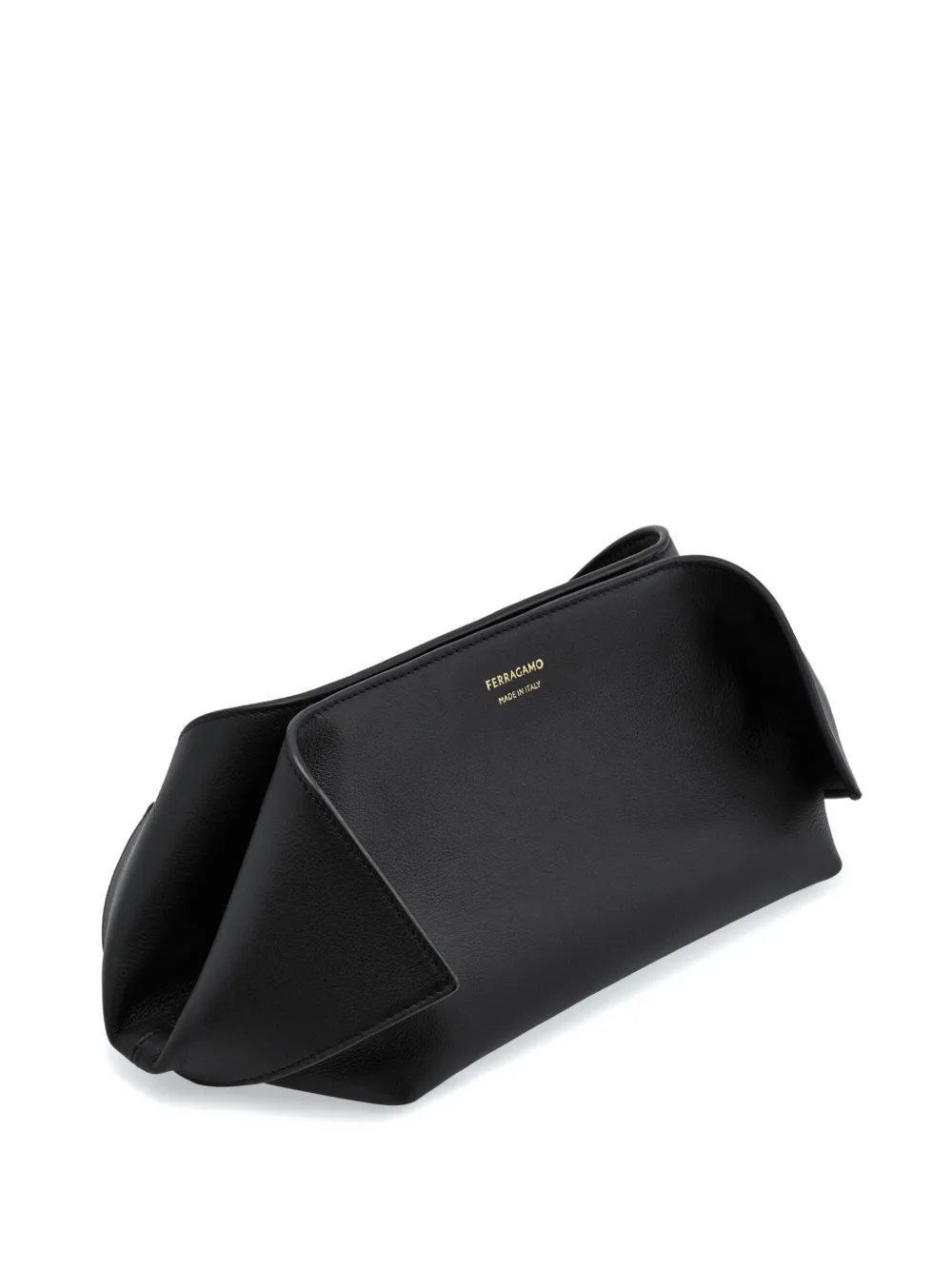 Ferragamo Leren make-up tas Zwart