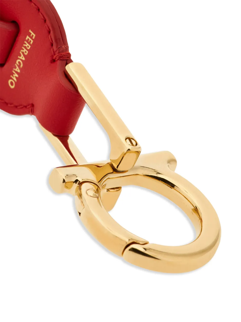 Ferragamo Gancini sleutelhanger Rood