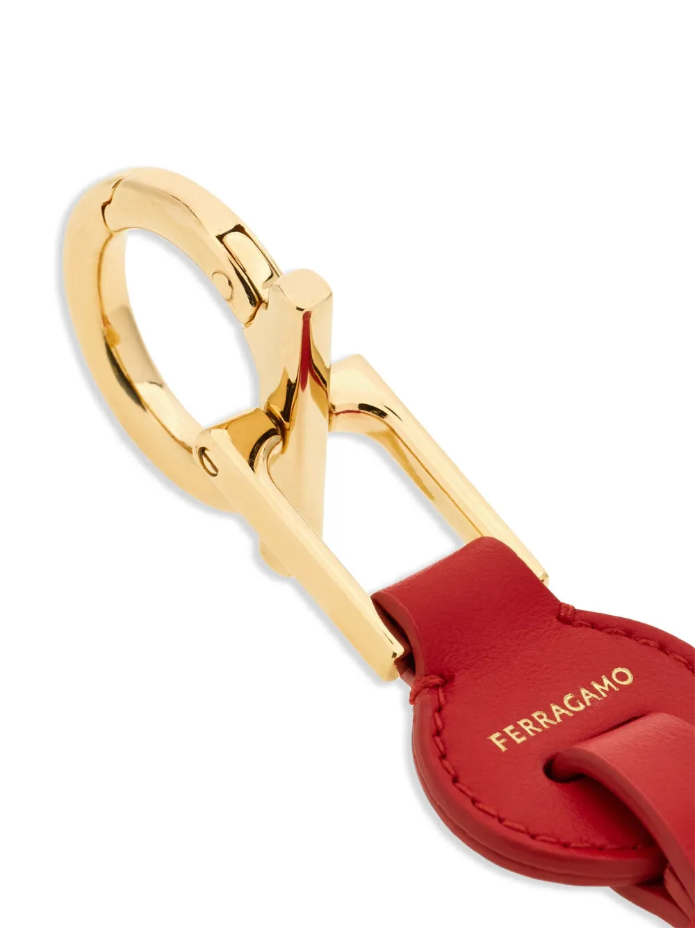 Ferragamo Gancini sleutelhanger Rood