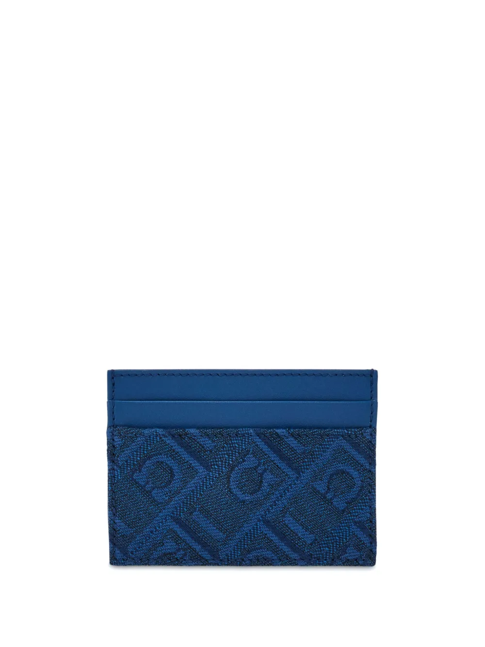 Ferragamo Pasjeshouder met monogram jacquard Blauw