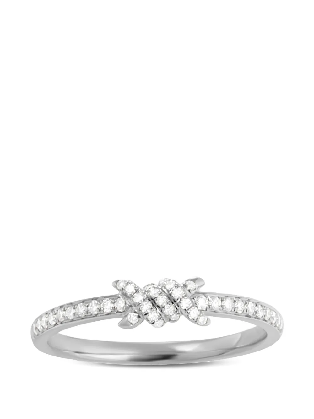 Djula Barbelé diamond ring - Argento
