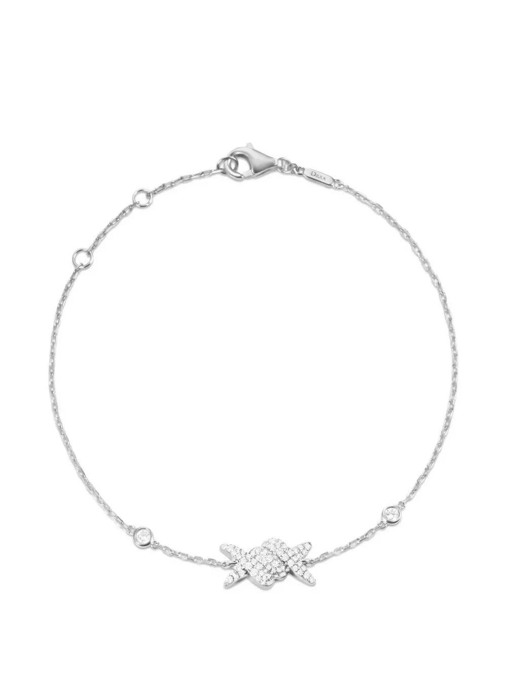 Djula Barbelé diamond bracelet - Argento