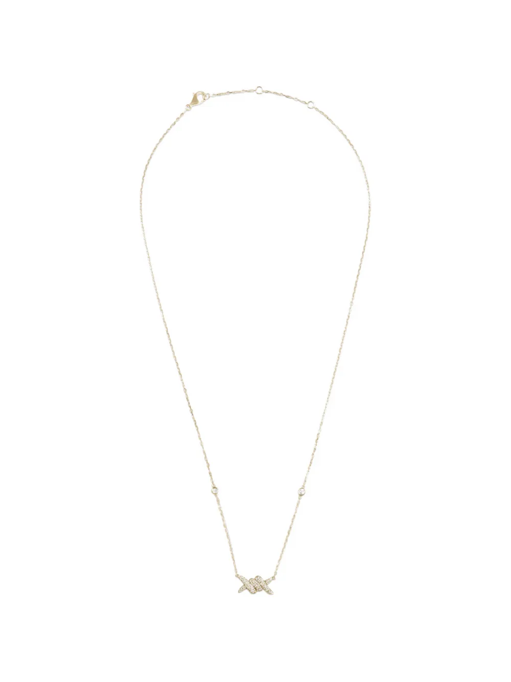 Djula Collana Barbelé con diamanti - Oro