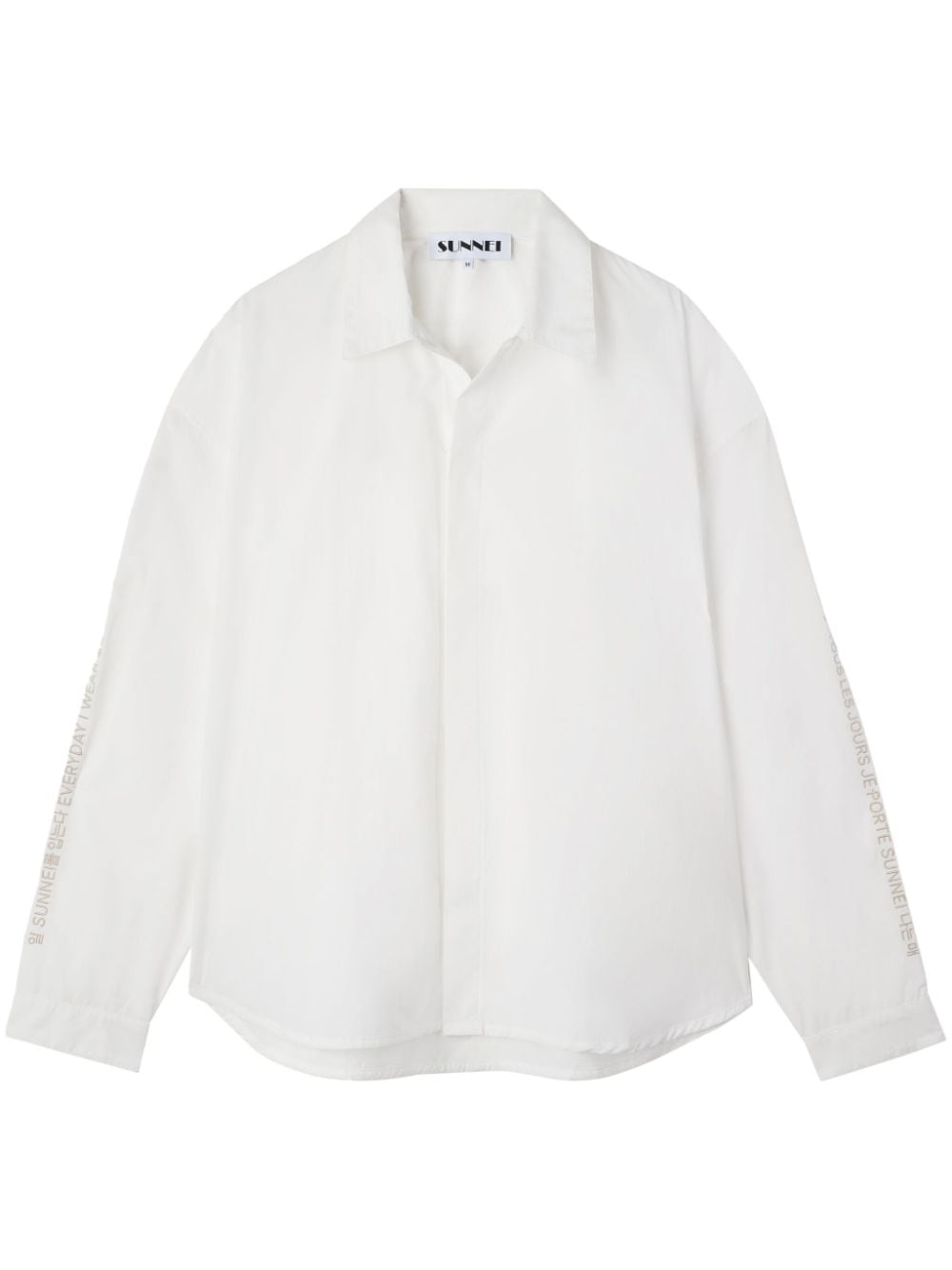 Shop Sunnei Eiws Over Shirt In White