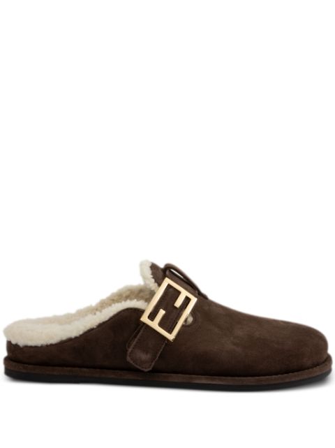 FENDI shearling mules