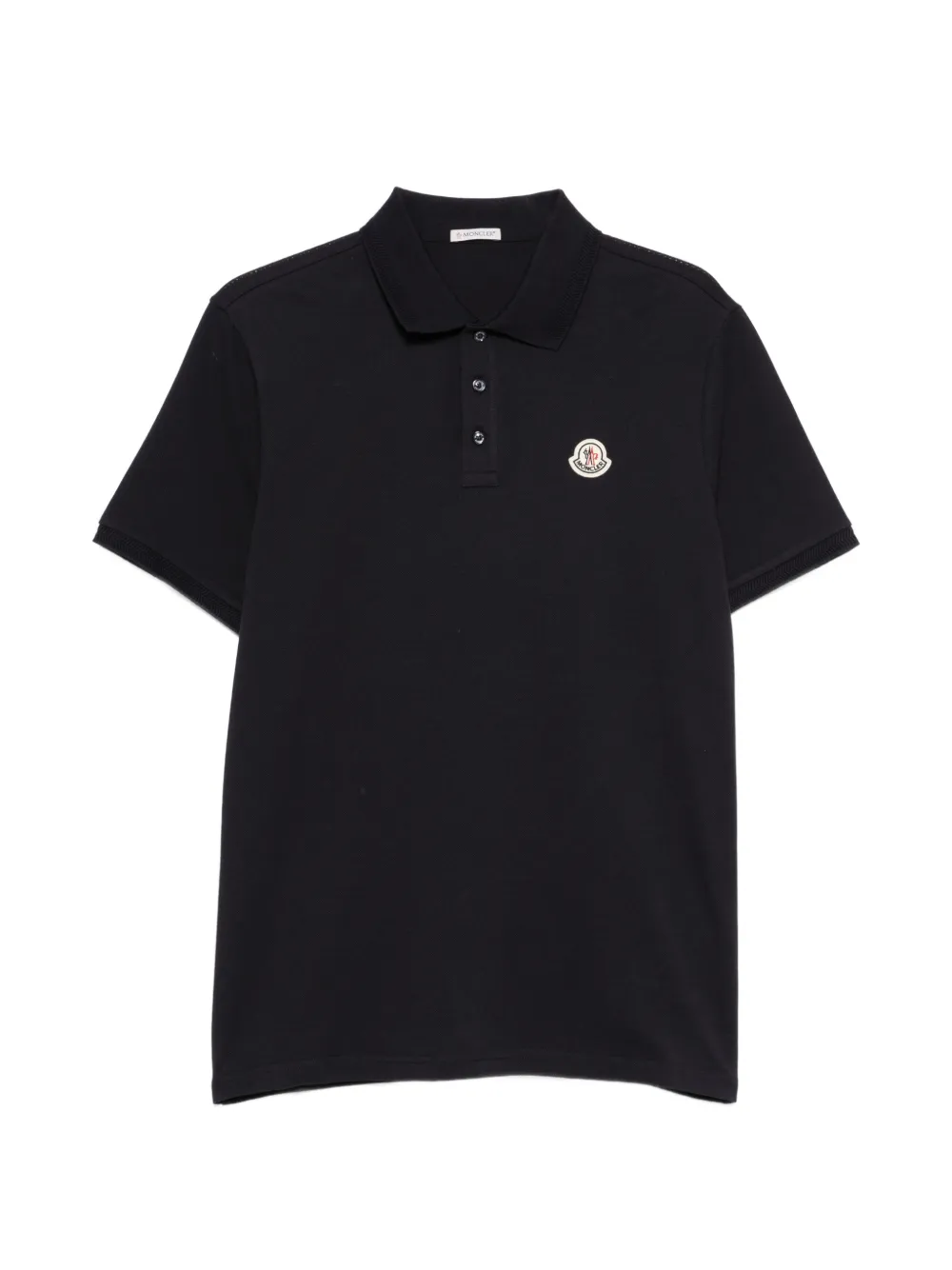 Moncler Poloshirt met logo-applicatie Blauw
