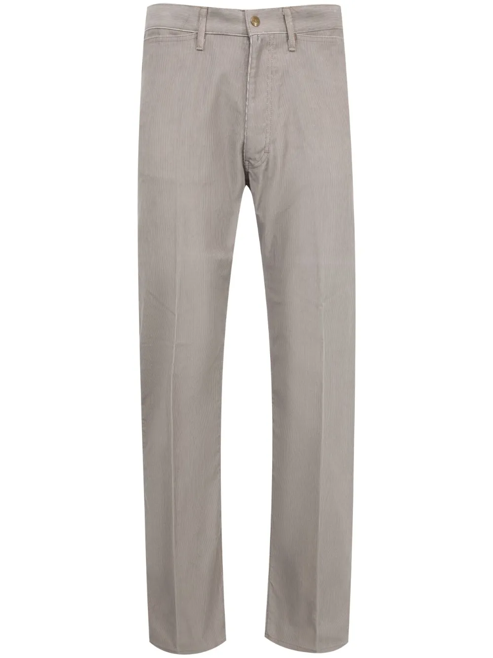 corduroy straight-leg trousers