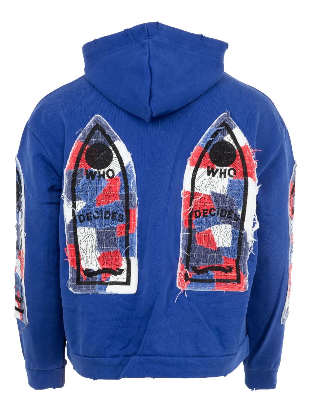 Who Decides War Glory Fabricated hoodie - Blauw