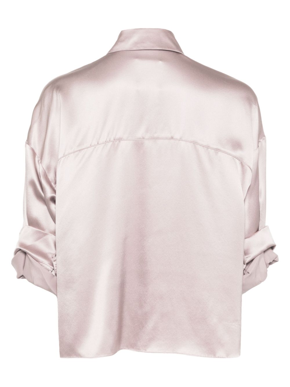 TWP FOLDED-SLEEVE SILK SHIRT 