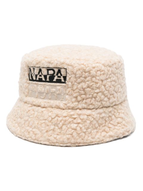 Napapijri faux-shearling bucket hat