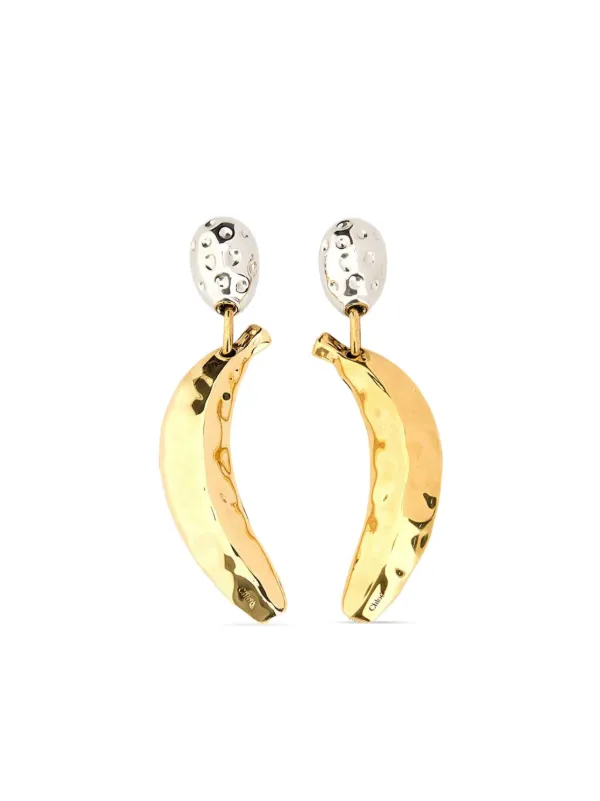 Chloé Bananas Earrings in Gold