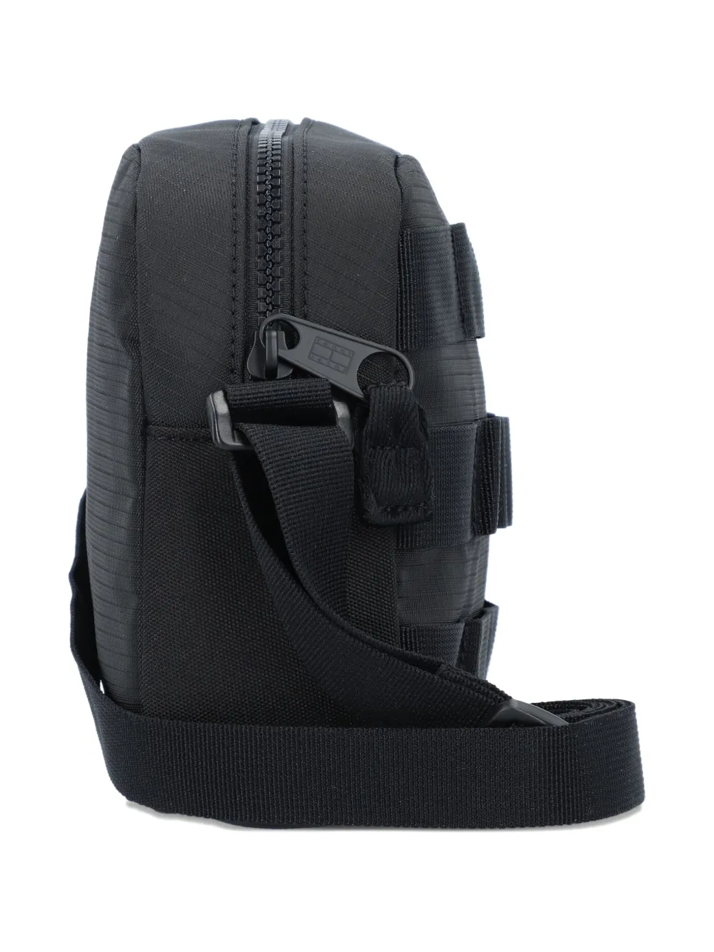 Tommy Hilfiger Logo-patch Messenger Bag In Black