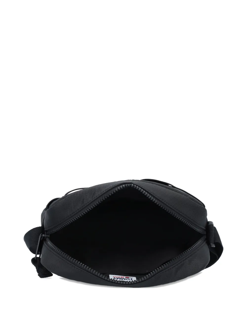 Tommy Hilfiger Logo-patch Messenger Bag In Black