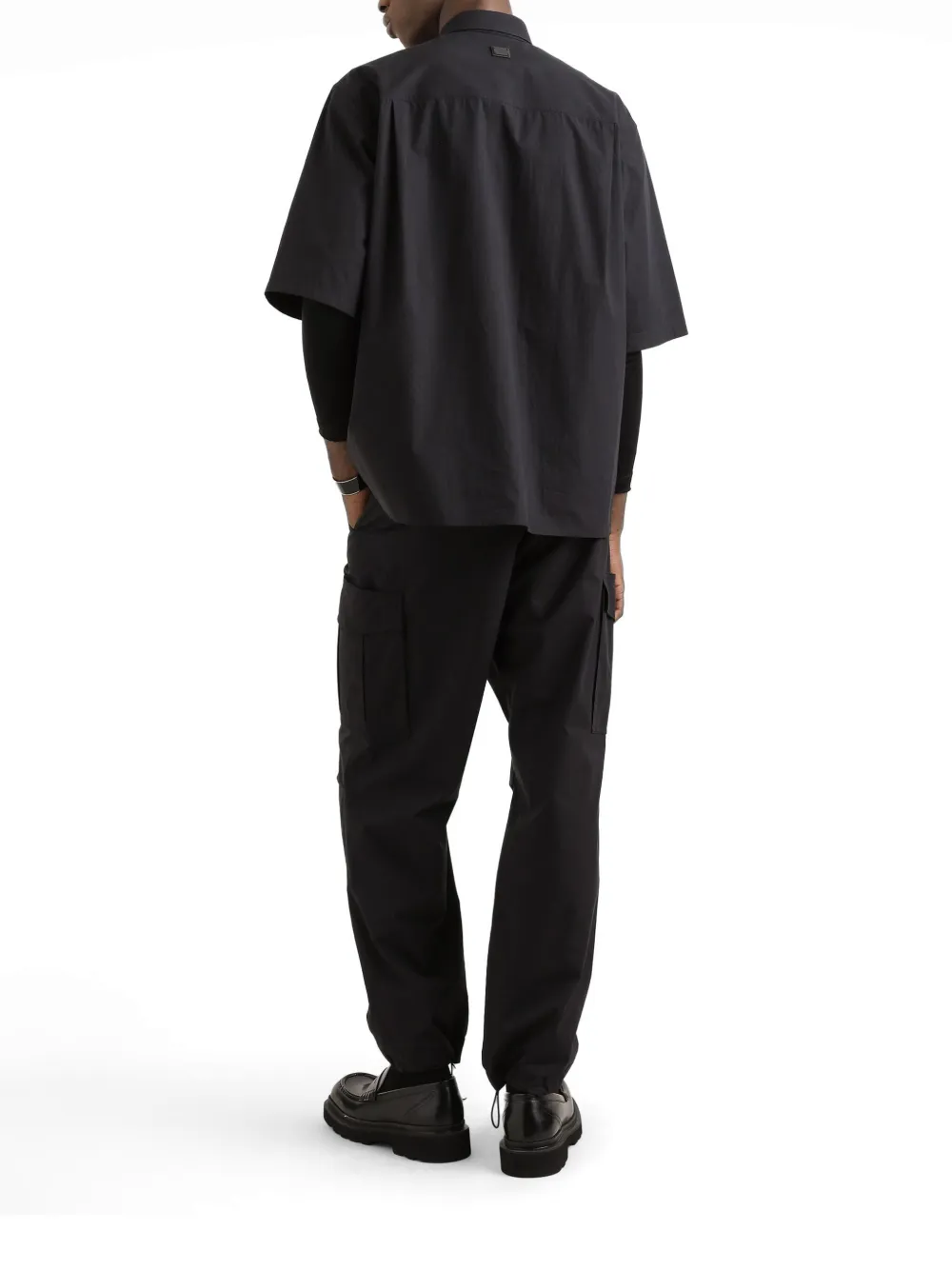 Dolce & Gabbana Geplooide cargo broek Zwart