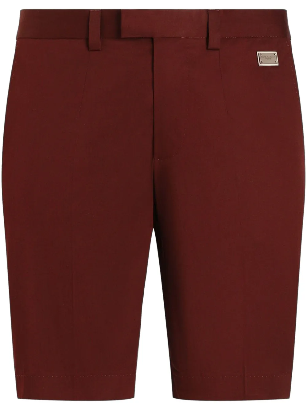 Dolce & Gabbana logo-plaque bermuda shorts | Red | Image 1