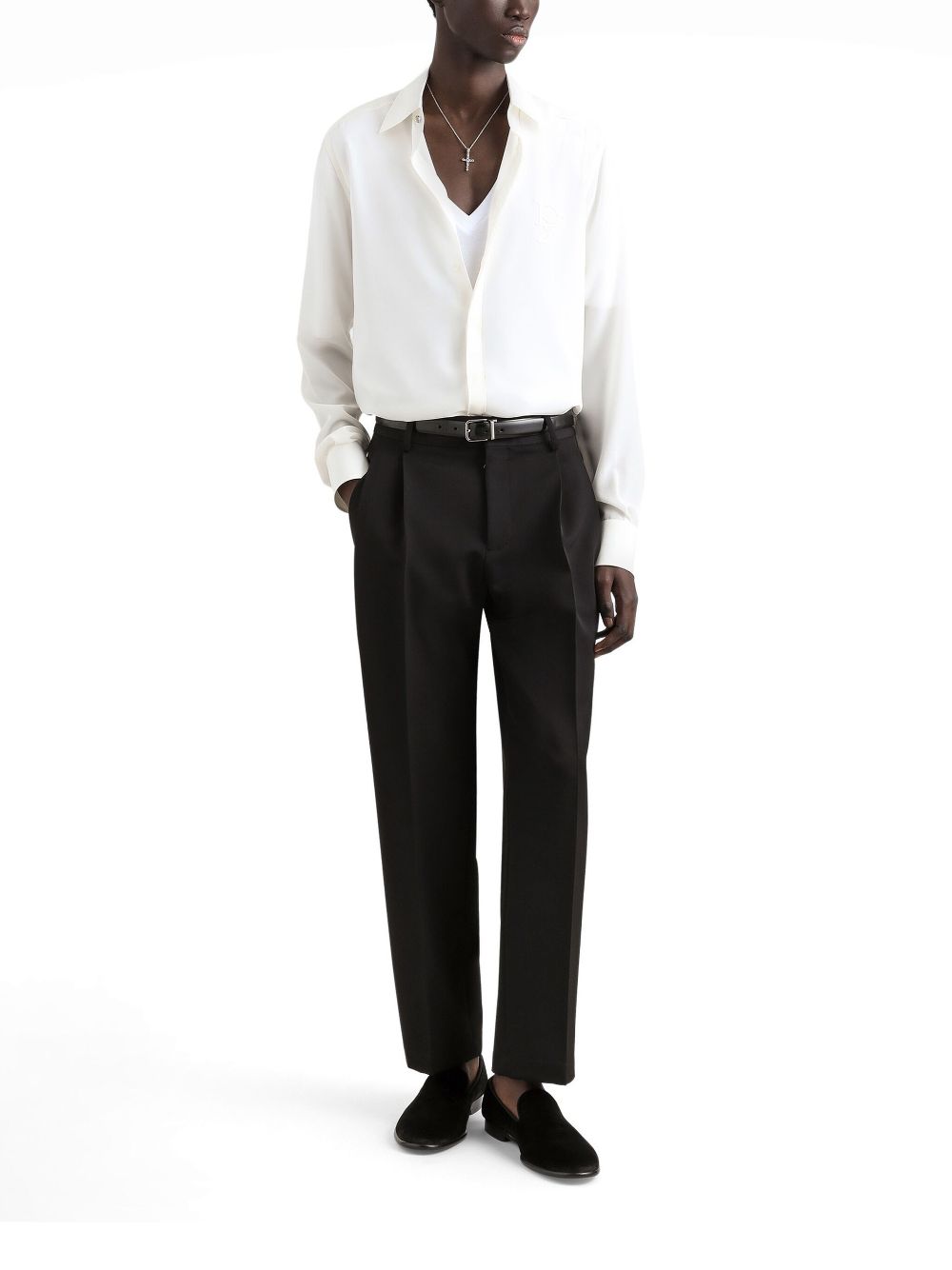 Dolce & Gabbana pressed-crease trousers - Zwart