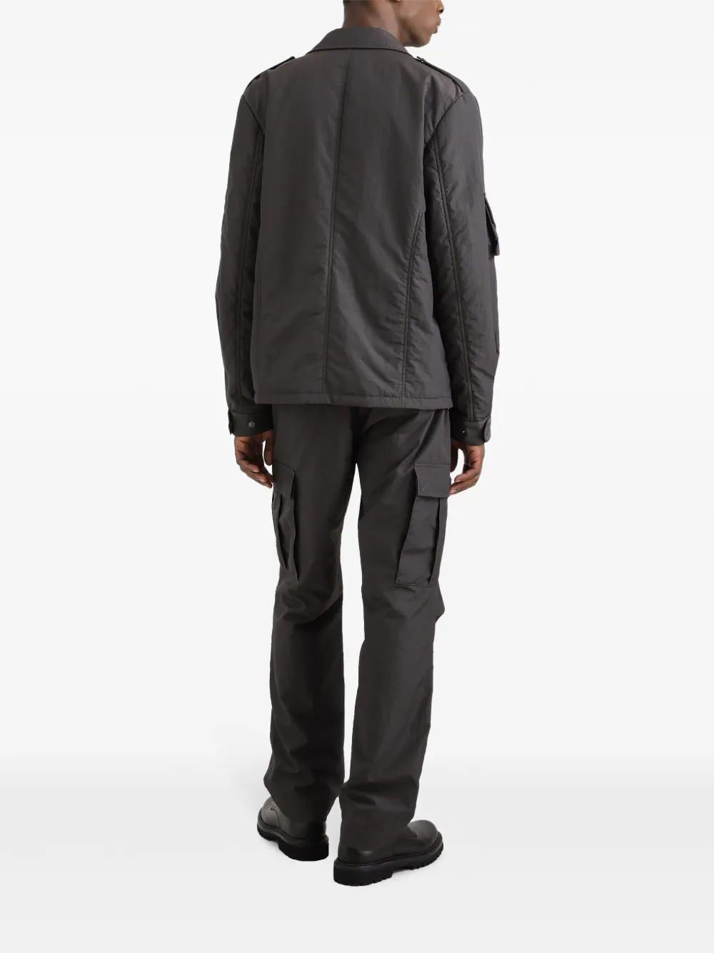 Dolce & Gabbana Cargo broek met logoplakkaat Grijs