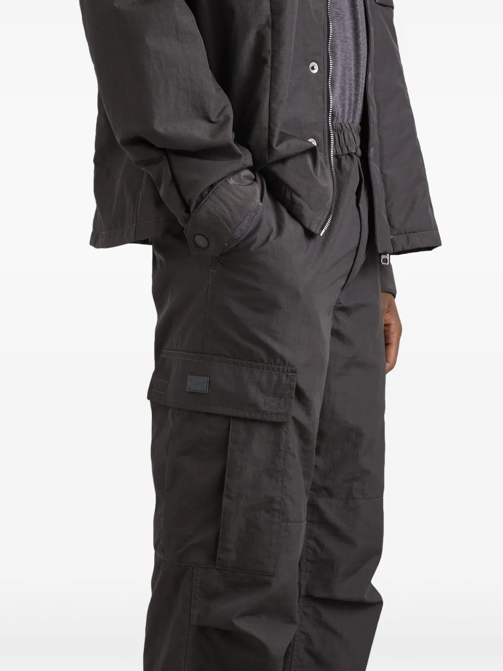 Dolce & Gabbana Cargo broek met logoplakkaat Grijs