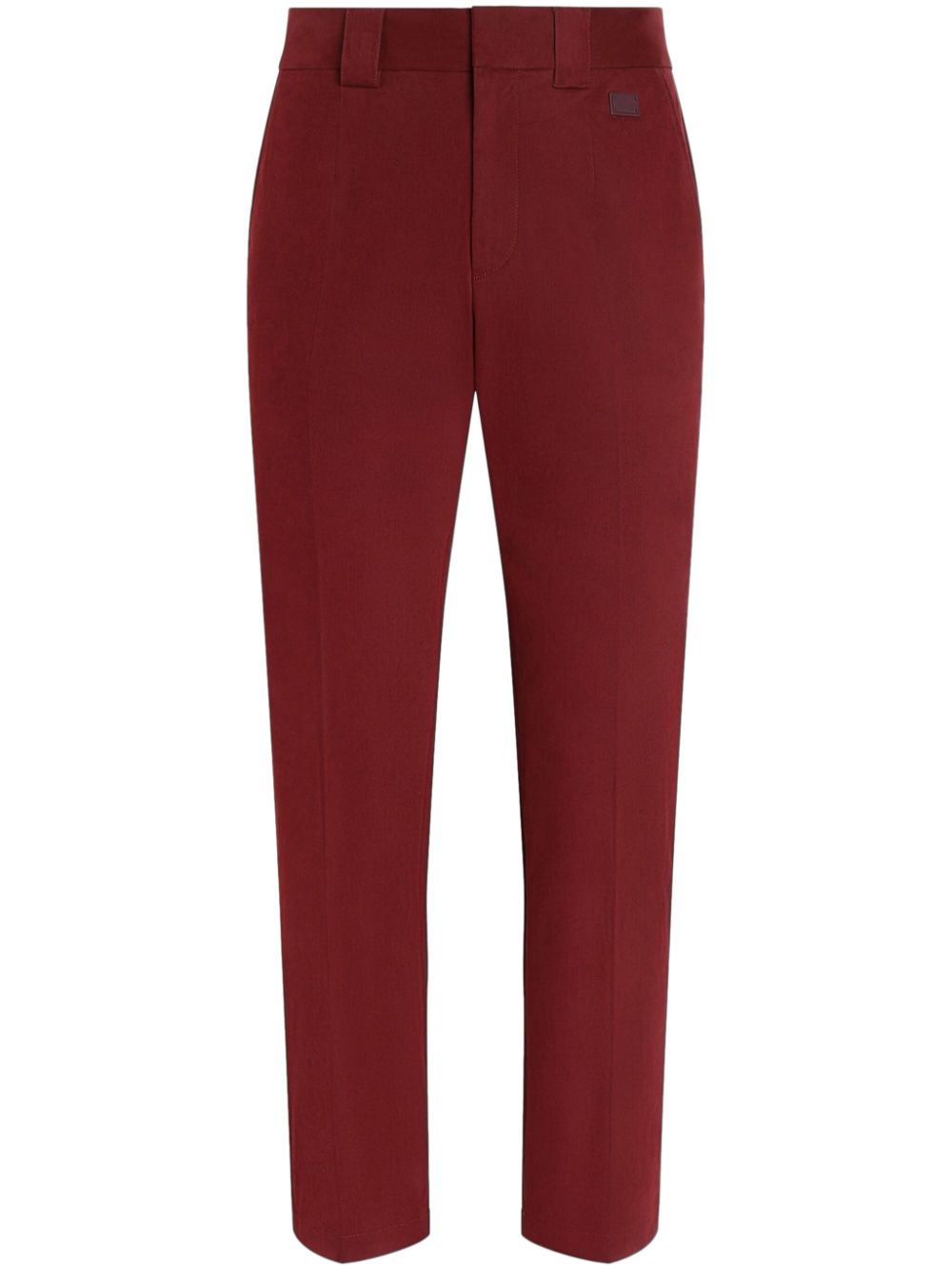 slim-cut trousers