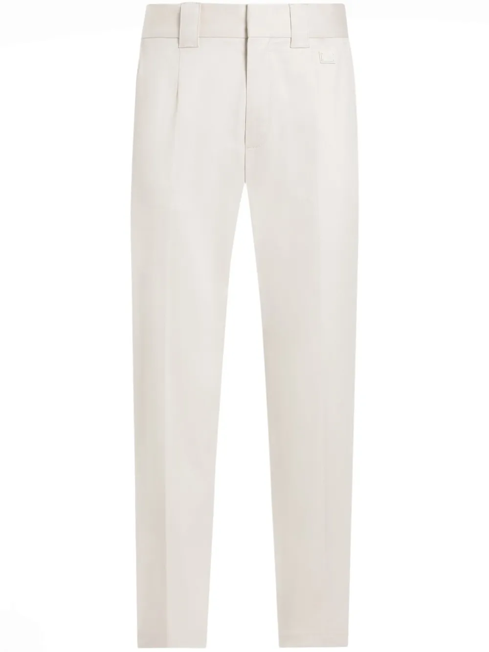 slim-cut trousers