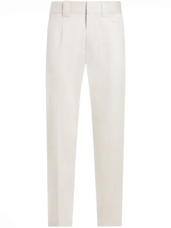 Dolce & Gabbana Slim-cut Trousers in Neutrals