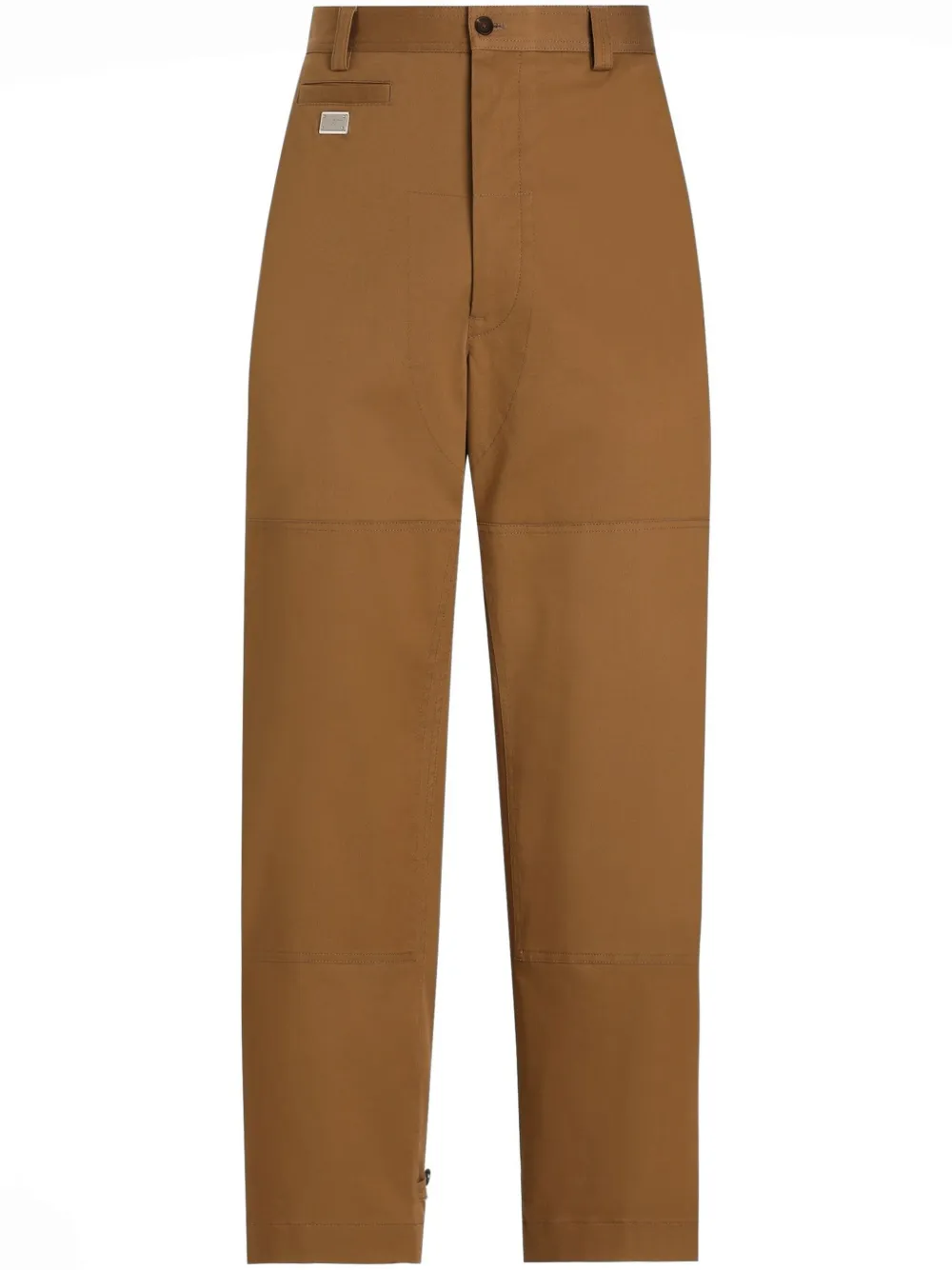 DOLCE & GABBANA LOGO-PLAQUE TROUSERS