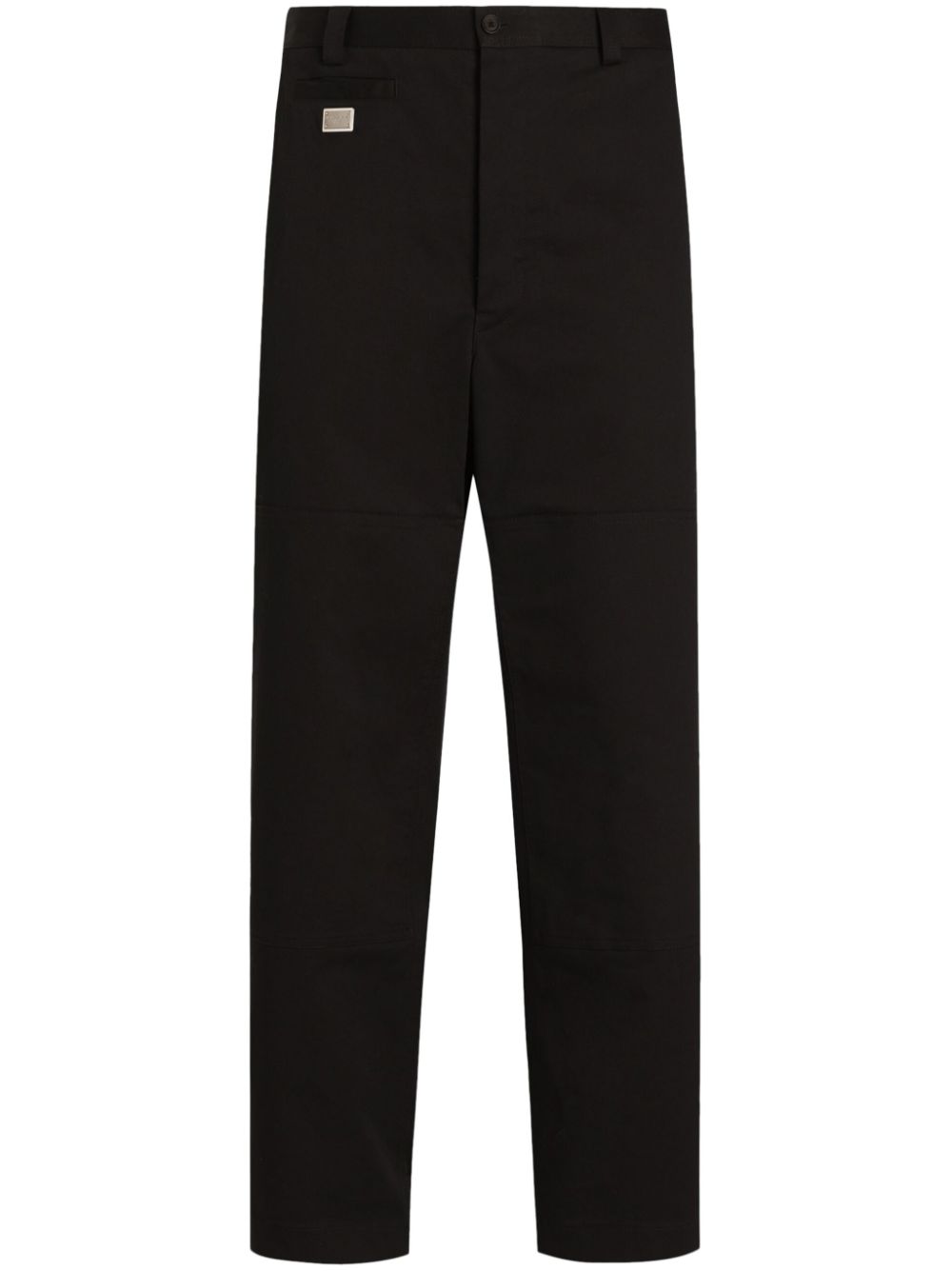 logo-plaque trousers