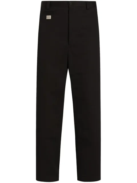 Dolce & Gabbana logo-plaque trousers