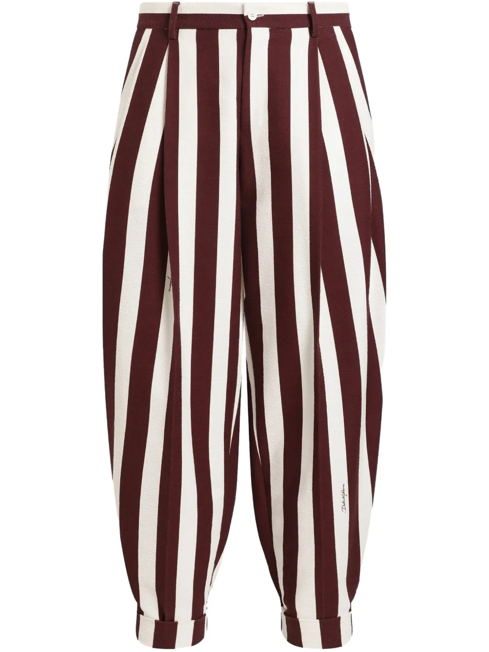 Dolce & Gabbana striped tapered trousers | Red | Image 1