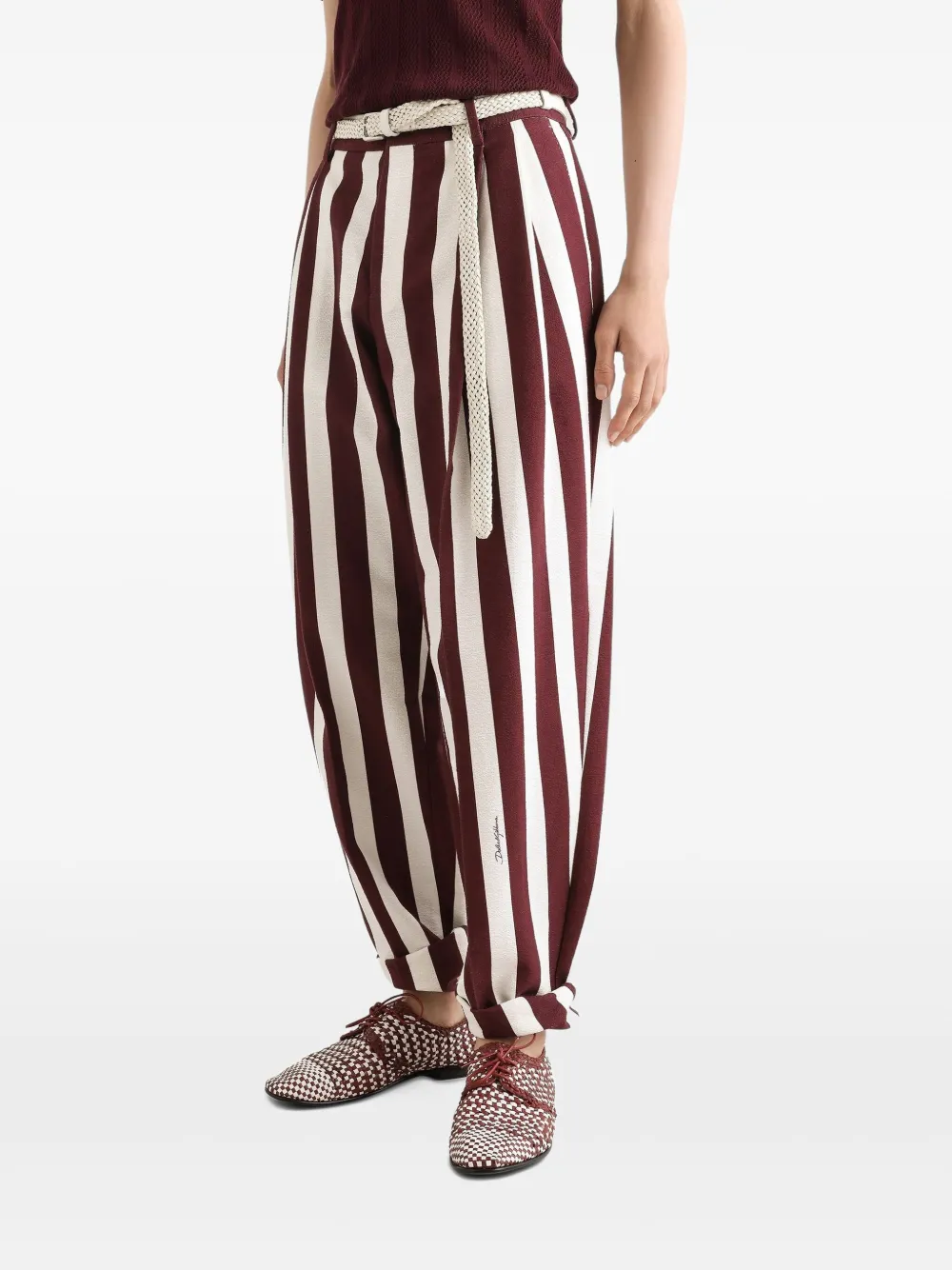 Dolce & Gabbana Broek met toelopende pijpen Rood