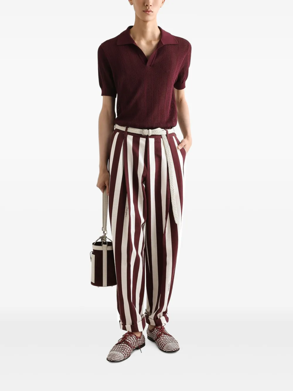 dolce&gabbana Dolce & Gabbana Broek met toelopende pijpen - Rood