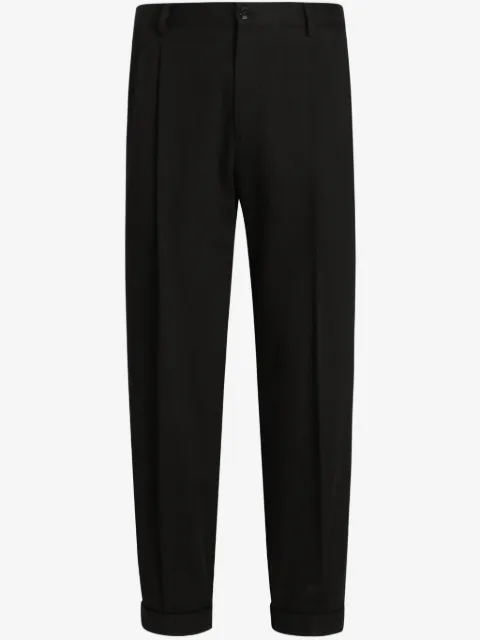 Dolce & Gabbana folded-edge trousers