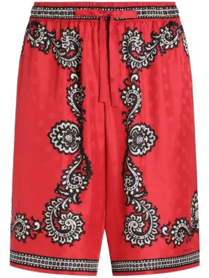 Dolce & Gabbana マヨリカプリント ショートパンツ | グリーン