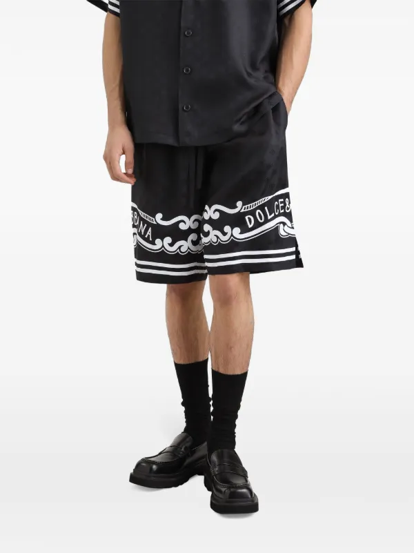 Dolce & Gabbana logo-print Bermuda Shorts | Black | FARFETCH
