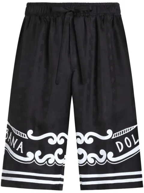 Dolce & Gabbana bermudas con logo estampado