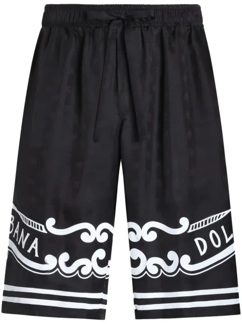 Bermuda à logo imprimé - Dolce & Gabbana - Modalova