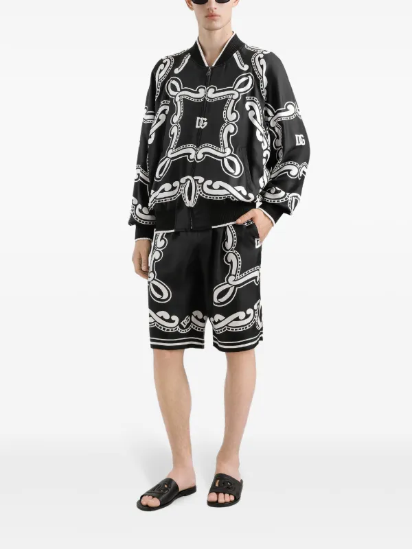 【送料&関税込】Dolce & Gabbana Bandanna Printed Short-s Dolce & Gabbana bandana-print Shorts | Black | FARFETCH JO