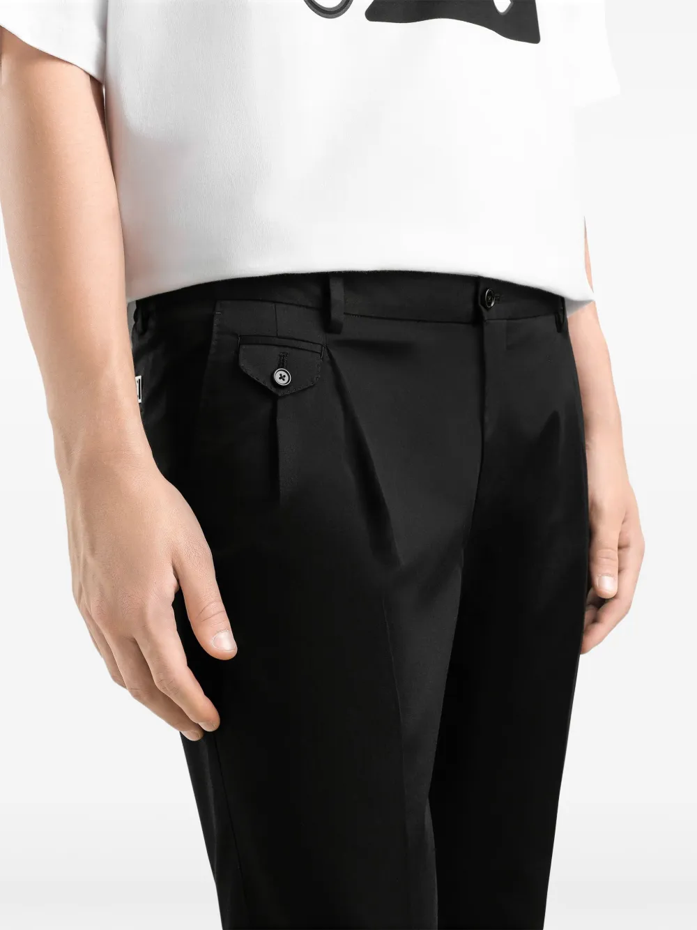 Dolce & Gabbana Slim-fit broek Zwart