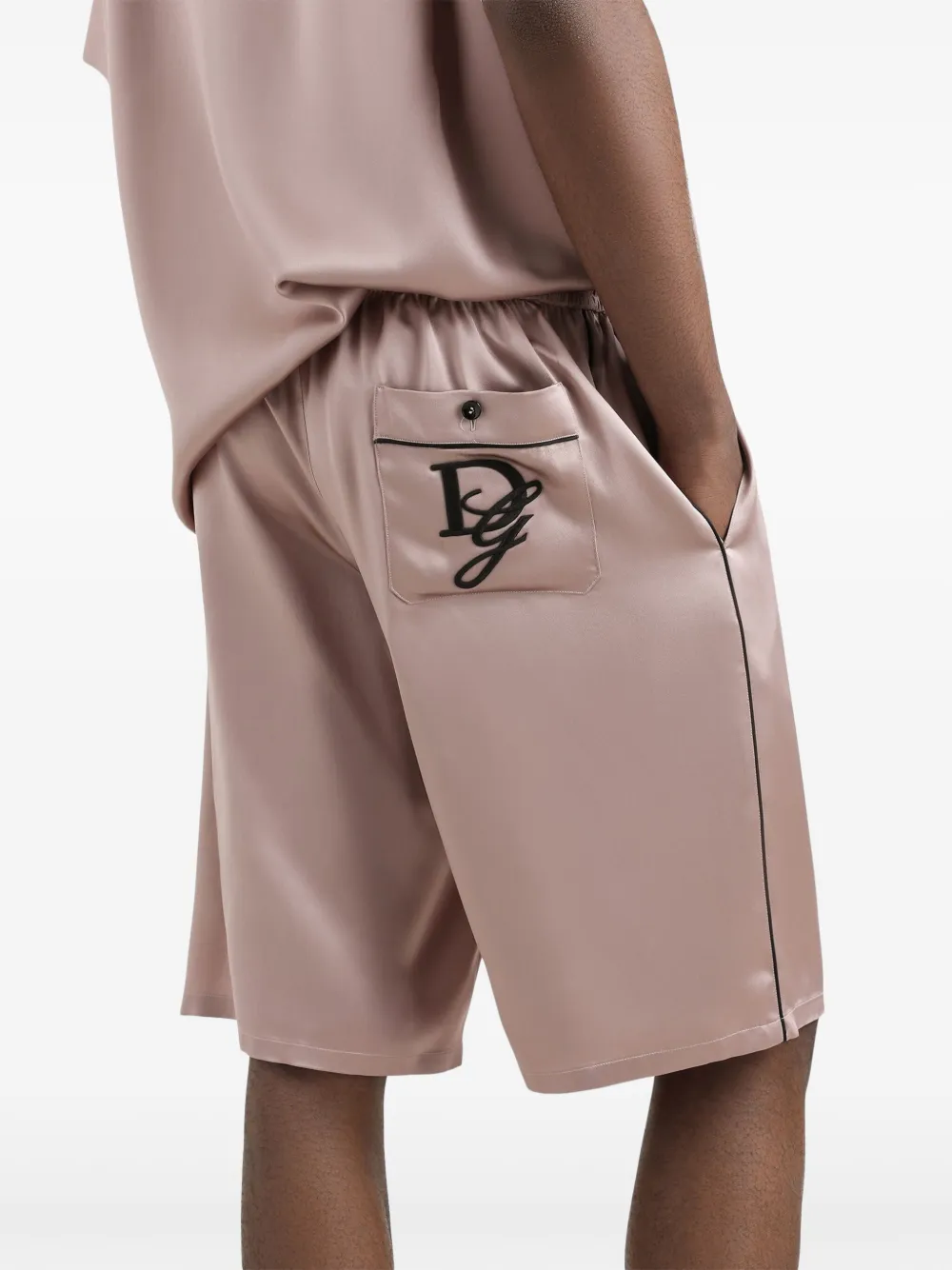 Dolce & Gabbana Satijnen shorts Roze