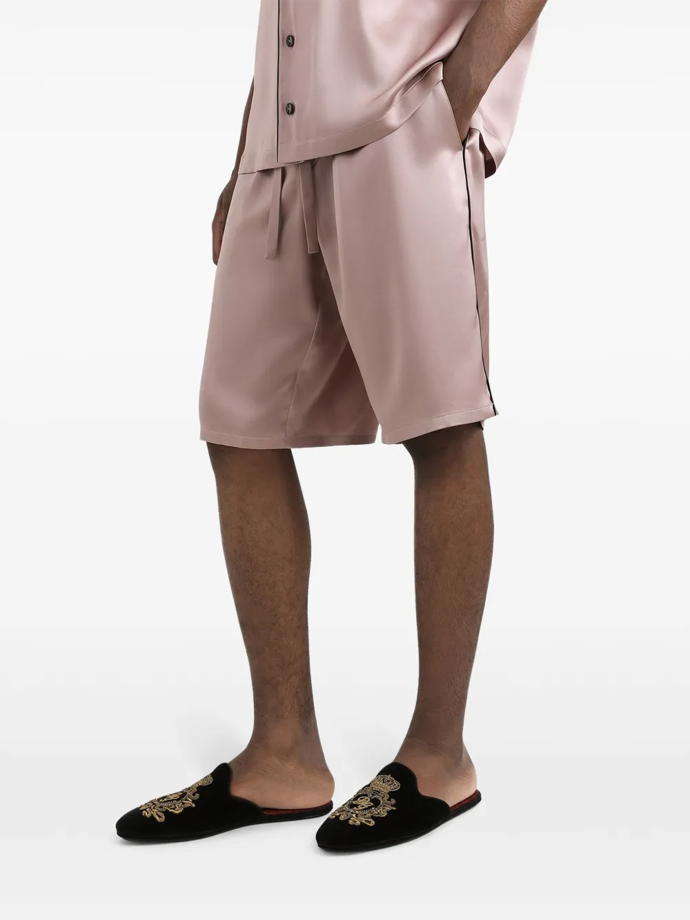Dolce & Gabbana Satijnen shorts Roze