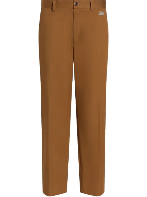 Dolce & Gabbana pantalones stretch con etiqueta del logo