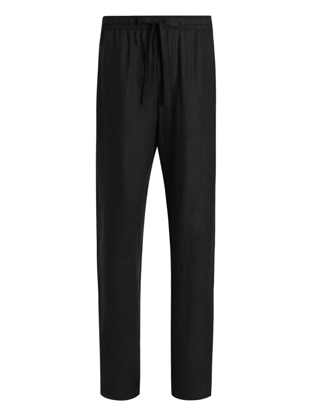 Dolce & Gabbana ストライプトリム パンツ - ブラック Dolce & Gabbana ストライプトリム パンツ - ブラック