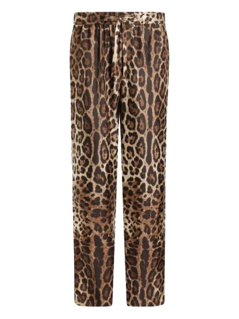 Dolce & Gabbana leopard-print lounge pants