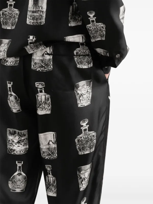 【DOLCE&GABBANA】ハイウエスト パジャマ パンツ Dolce & Gabbana ドルチェ＆ガッバーナ パジャマスタイル ハイ