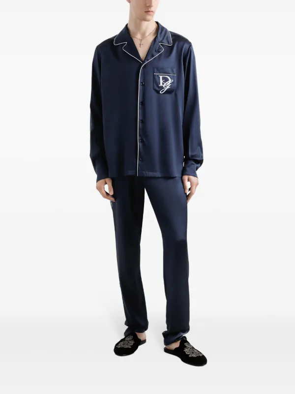 【関税込み】MAGNIBERG ブルー Dolce パジャマパンツ Dolce pants | Italian blue Poplin | Magniberg