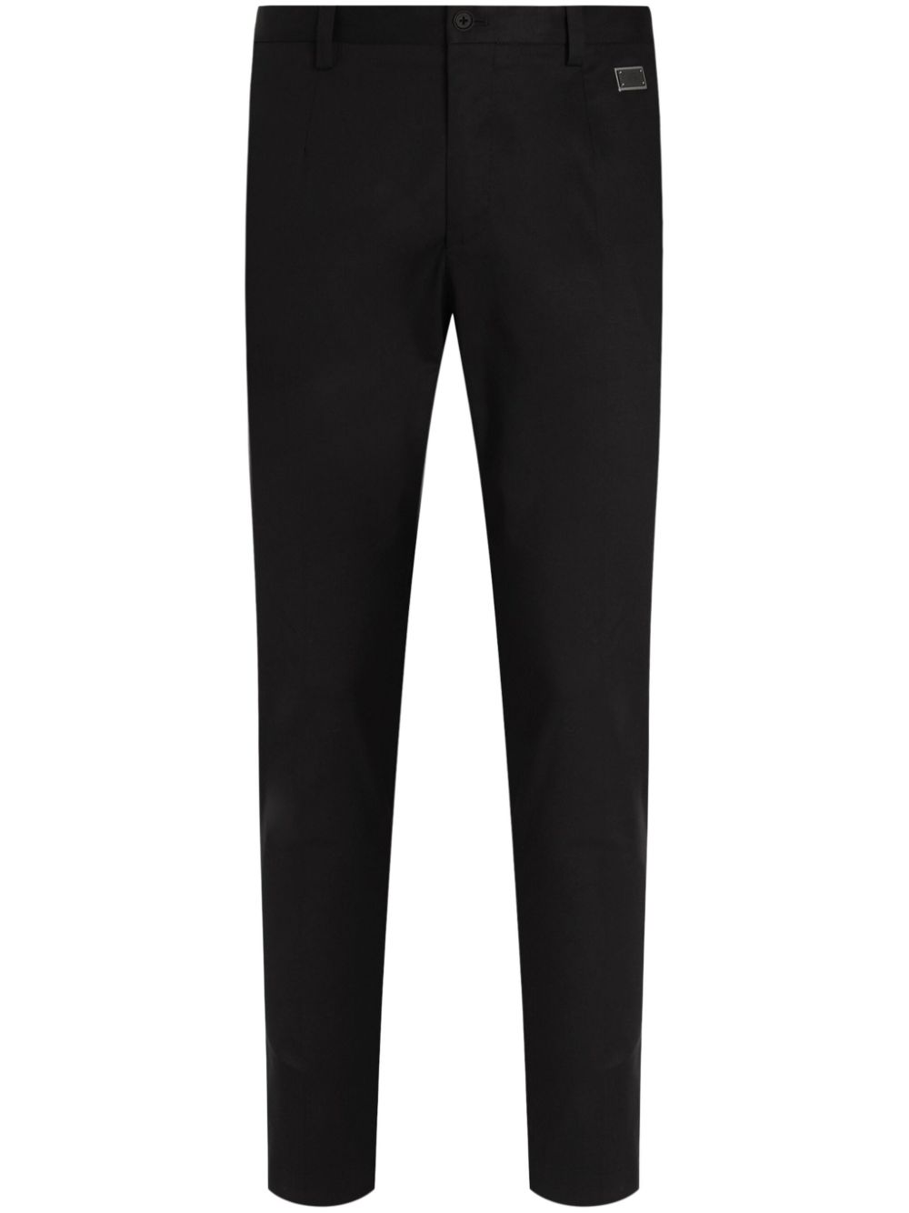 mid-rise slim-fit trousers