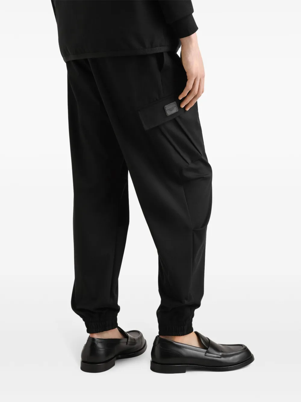Dolce & Gabbana Cargo broek met trekkoord Zwart
