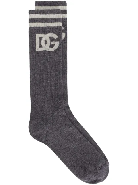 Dolce & Gabbana calcetines de canalé con logo